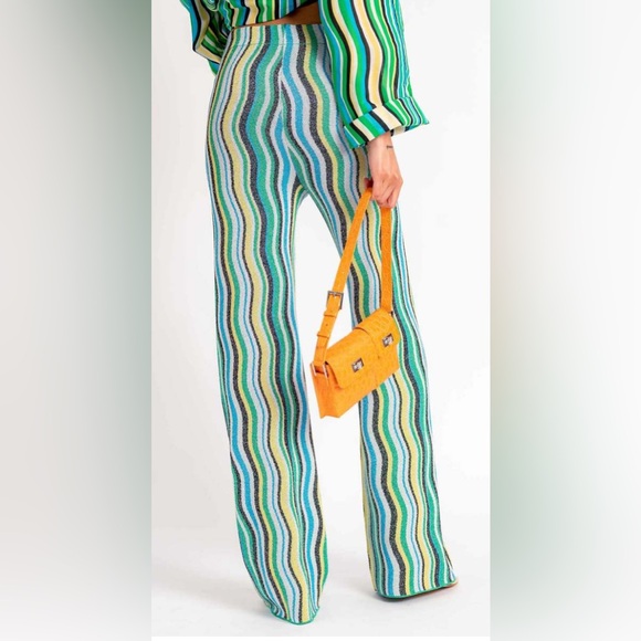 Simon Miller Nova Striped Viscose Pants - Picture 6 of 12